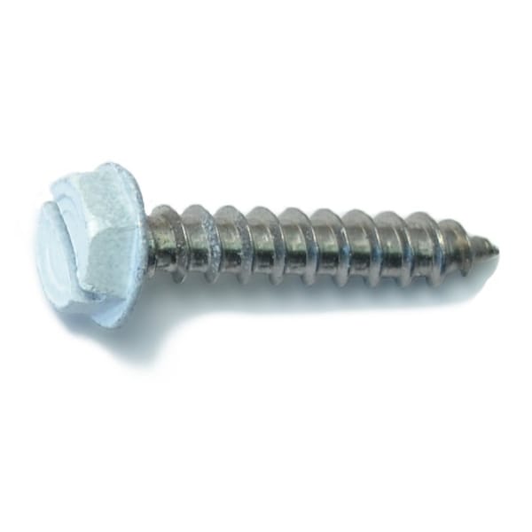 Midwest Fastener Sheet Metal Screw, #10 x 1 in, Painted 18-8 Stainless Steel Flange Hex Head 15 PK 71052 - main